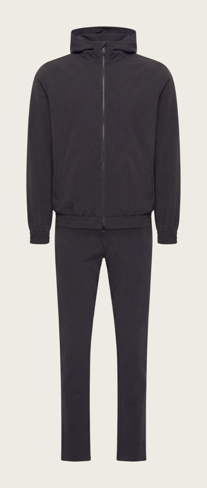 ENSEMBLE SELVÉ À CAPUCHE NOIR D'ANILINE Selvé Paris