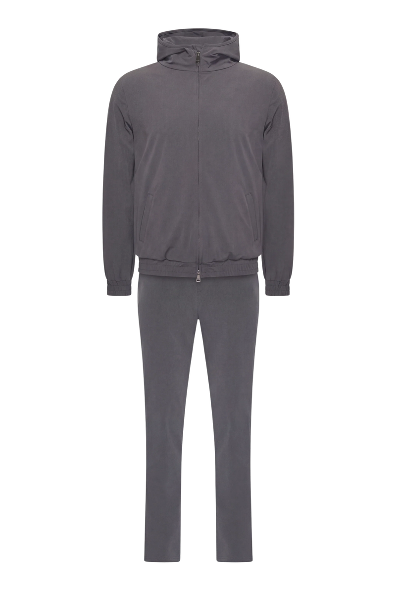 ENSEMBLE SELVÉ À CAPUCHE GRIS CAVIAR