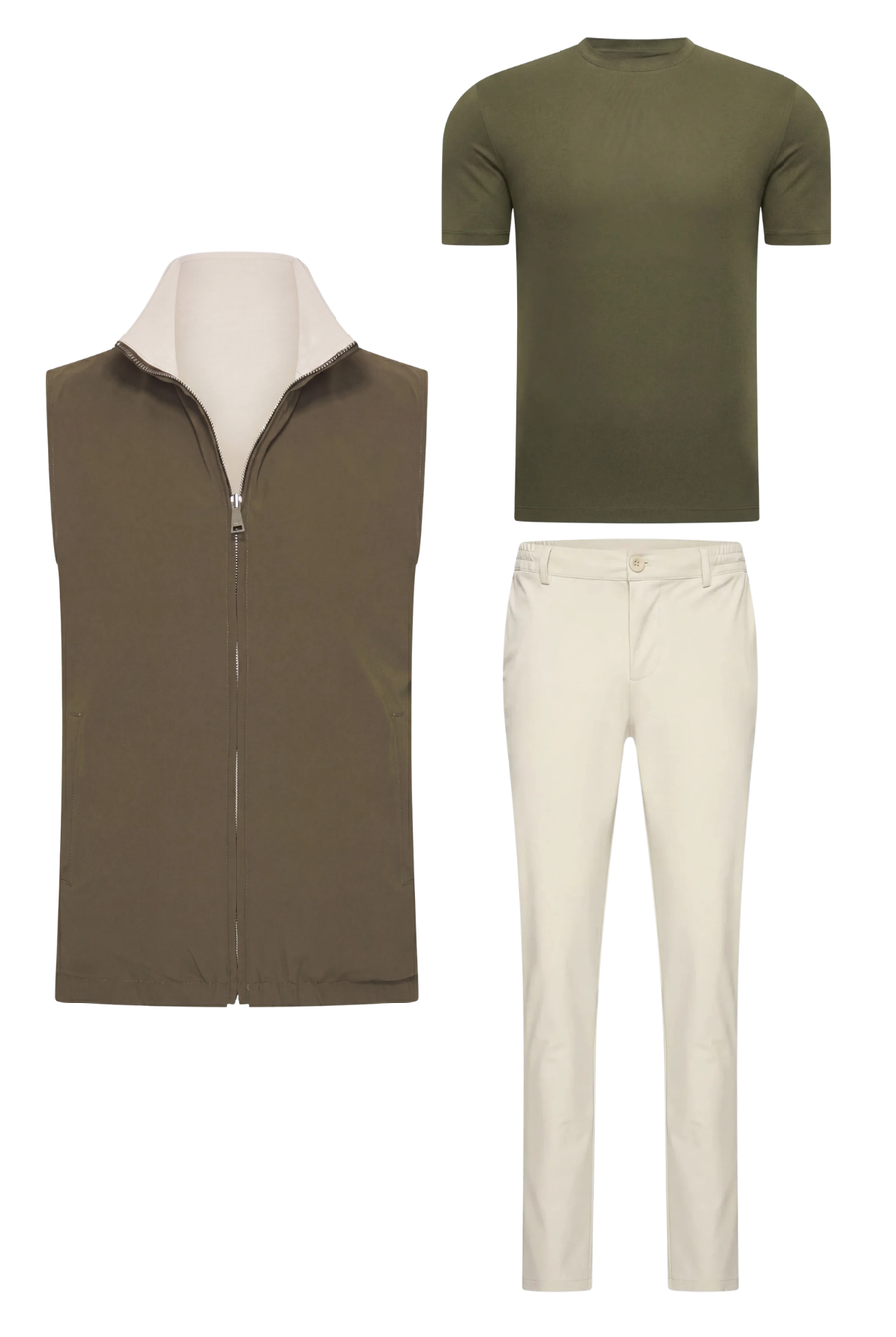Ensemble Réversible Perle d'Olive (T-shirt)