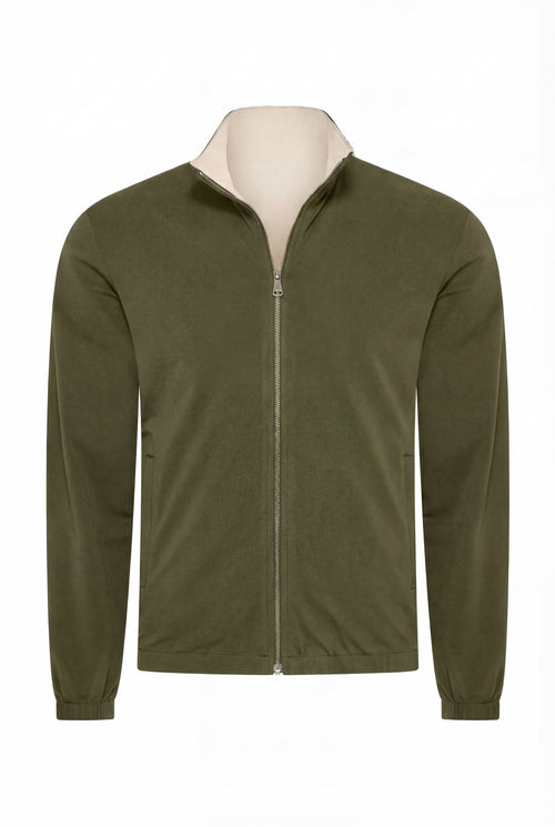 VESTE RÉVERSIBLE PERLE D'OLIVE