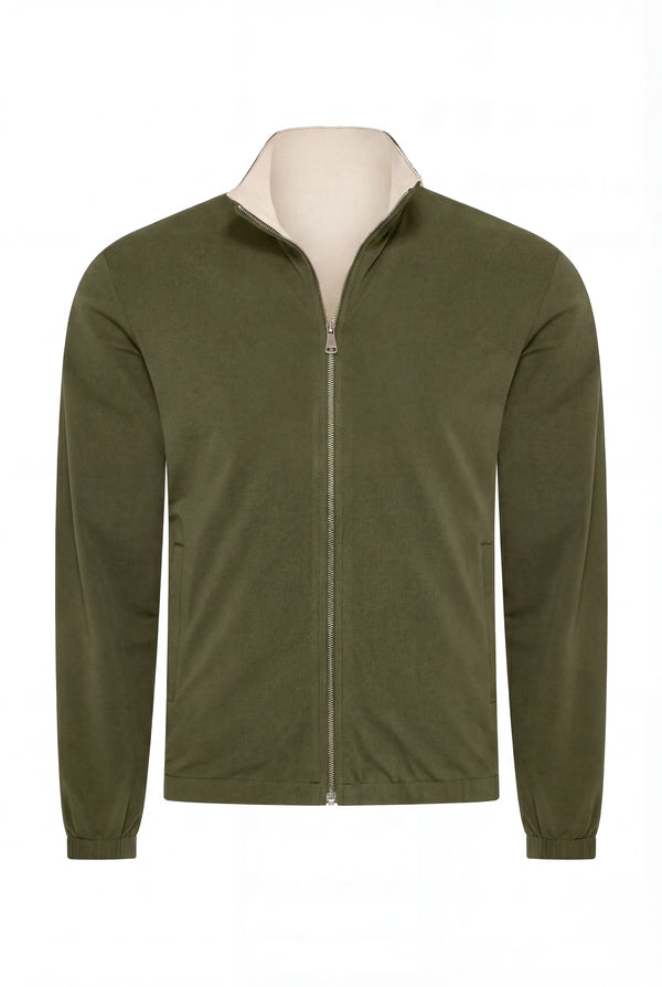 VESTE RÉVERSIBLE PERLE D'OLIVE