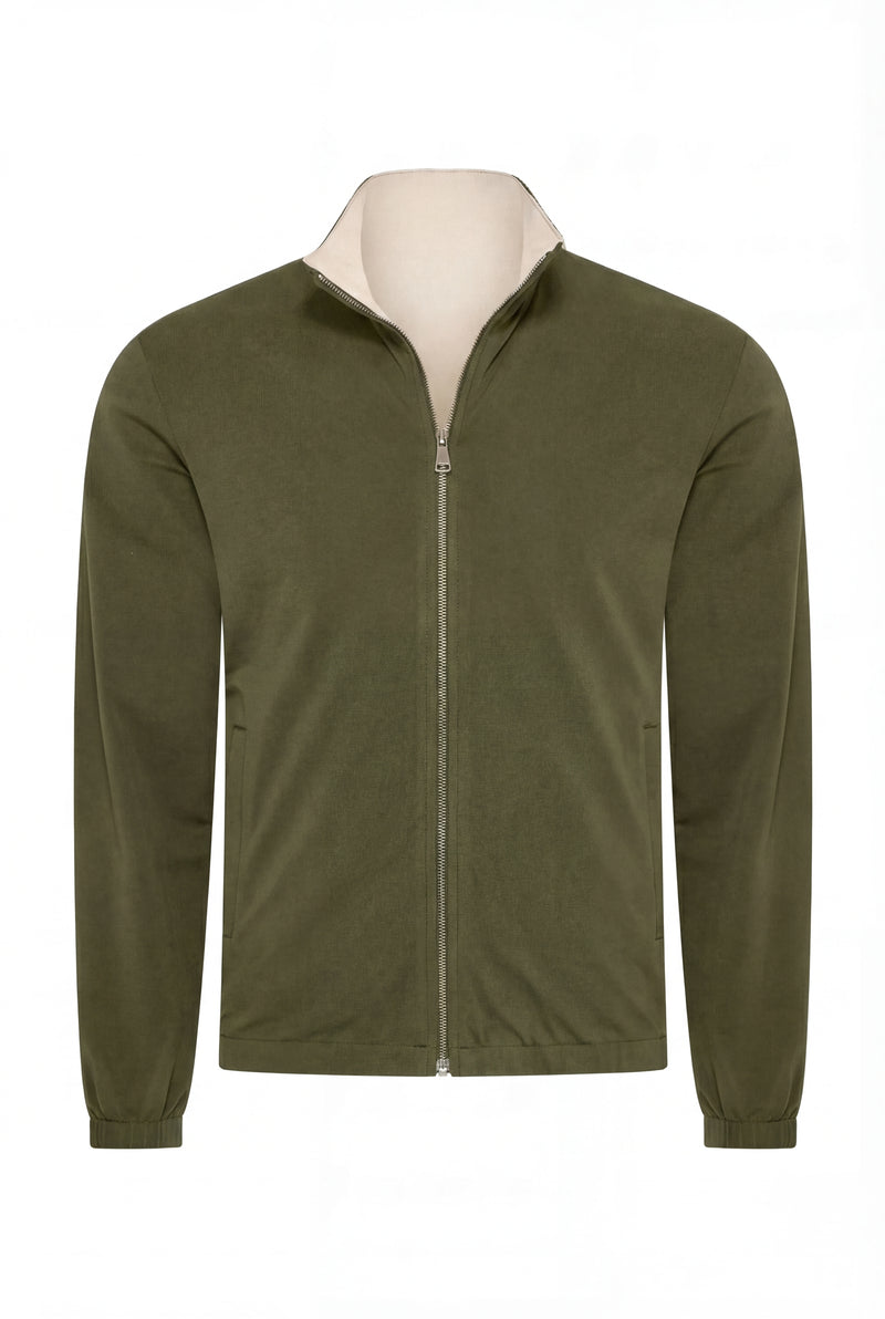 VESTE RÉVERSIBLE PERLE D'OLIVE