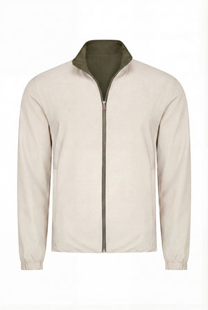 VESTE RÉVERSIBLE PERLE D'OLIVE