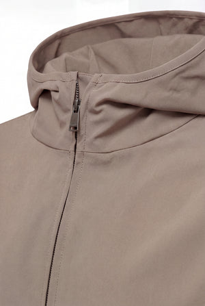 VESTE SELVÉ À CAPUCHE TAUPE DÉSERT Selvé Paris
