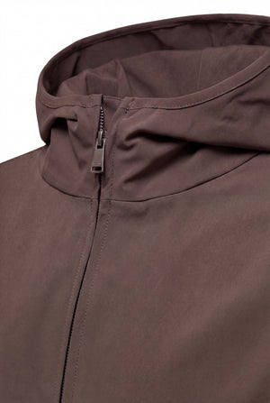 VESTE SELVÉ À CAPUCHE CAFÉ D'HAVANE Selvé Paris
