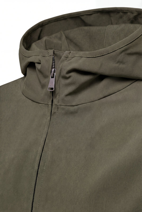VESTE SELVÉ À CAPUCHE OLIVE DE PROVENCE Selvé Paris
