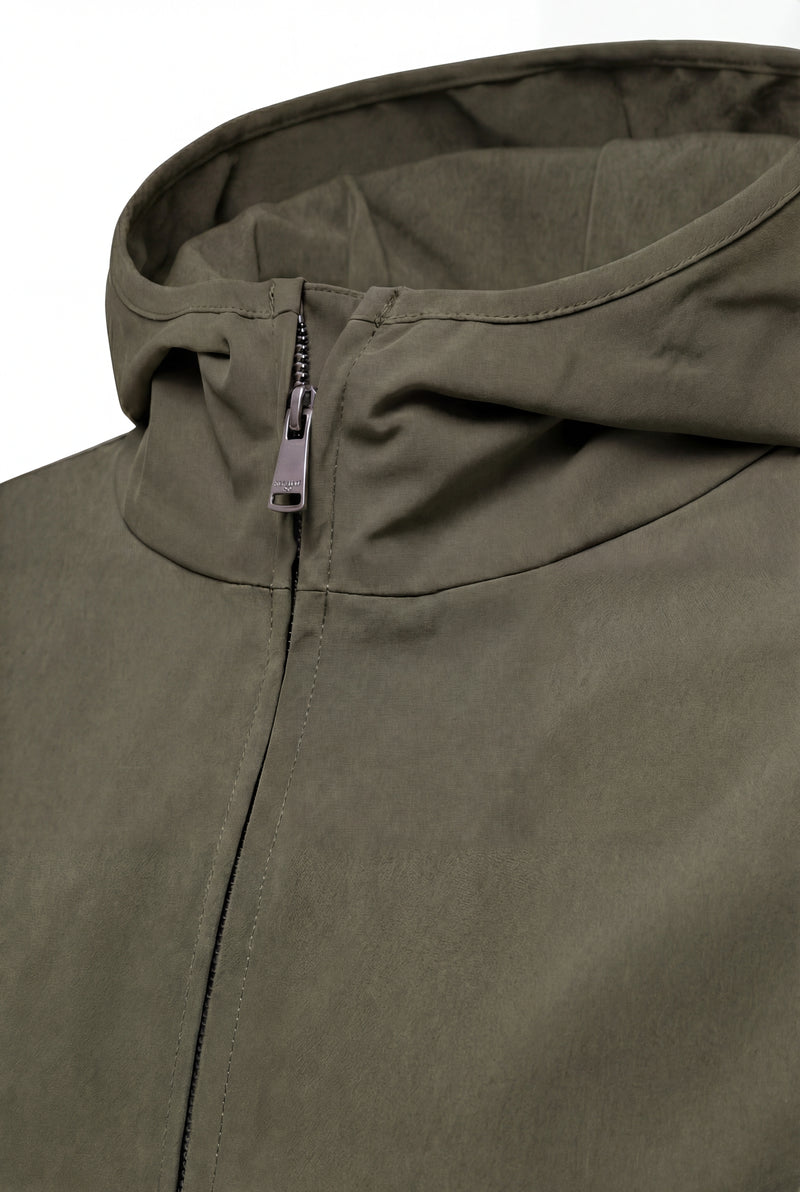 VESTE SELVÉ À CAPUCHE OLIVE DE PROVENCE