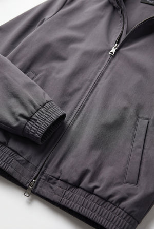 VESTE SELVÉ À CAPUCHE GRIS CAVIAR Selvé Paris