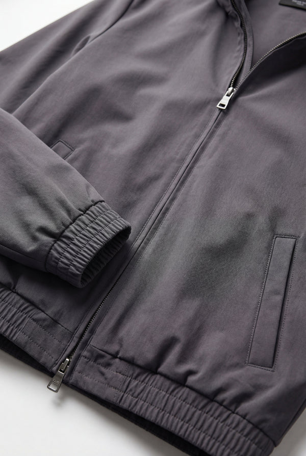 VESTE SELVÉ À CAPUCHE GRIS CAVIAR Selvé Paris