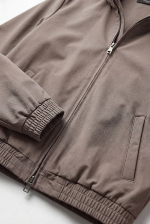 VESTE SELVÉ À CAPUCHE TAUPE DÉSERT Selvé Paris