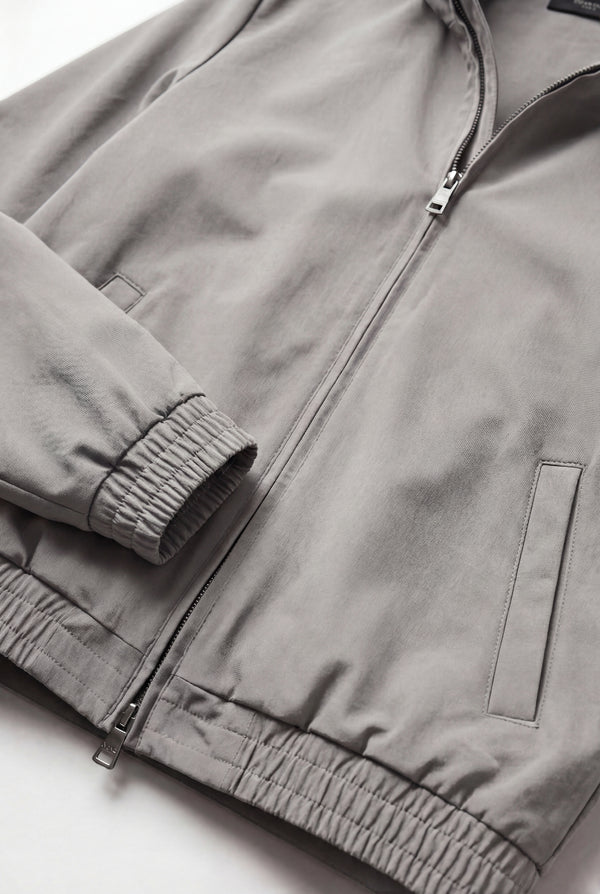 VESTE SELVÉ À CAPUCHE GRIS D'ÉLÉPHANT Selvé Paris