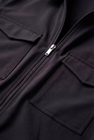 VESTE L’ARCHITECTE NOIR D'ANILINE Selvé Paris
