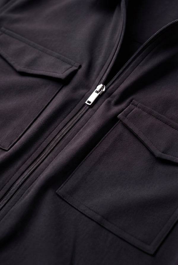 VESTE L’ARCHITECTE NOIR D'ANILINE Selvé Paris