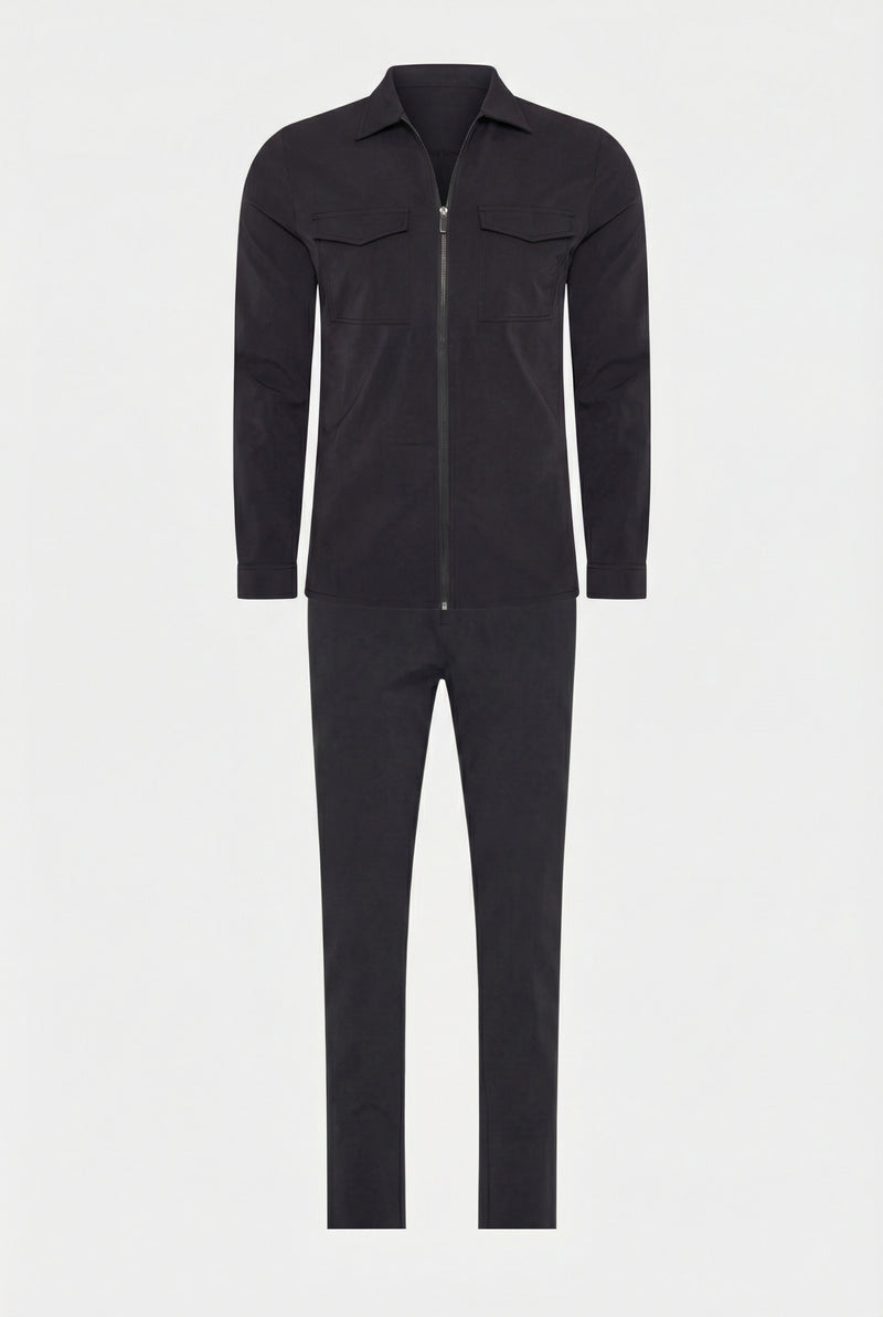 ENSEMBLE SELVÉ L'ARCHITECTE NOIR D'ANILINE