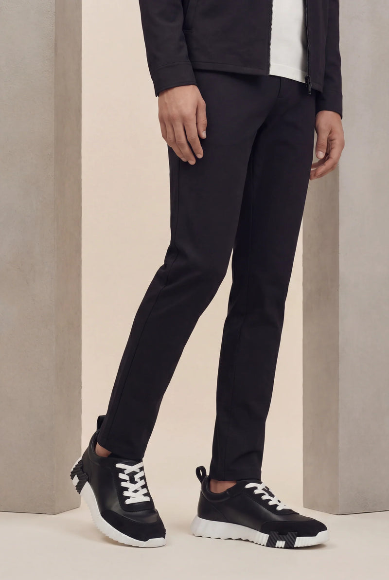 PANTALON SELVÉ NOIR D'ANILINE