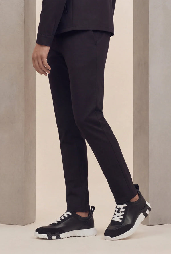ENSEMBLE SELVÉ À CAPUCHE NOIR D'ANILINE Selvé Paris