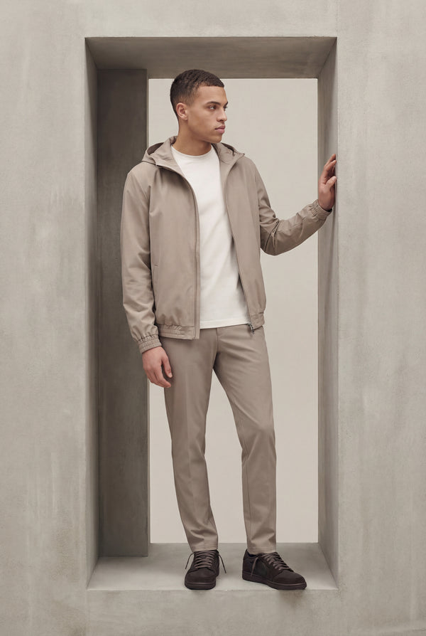 VESTE SELVÉ À CAPUCHE TAUPE DÉSERT Selvé Paris
