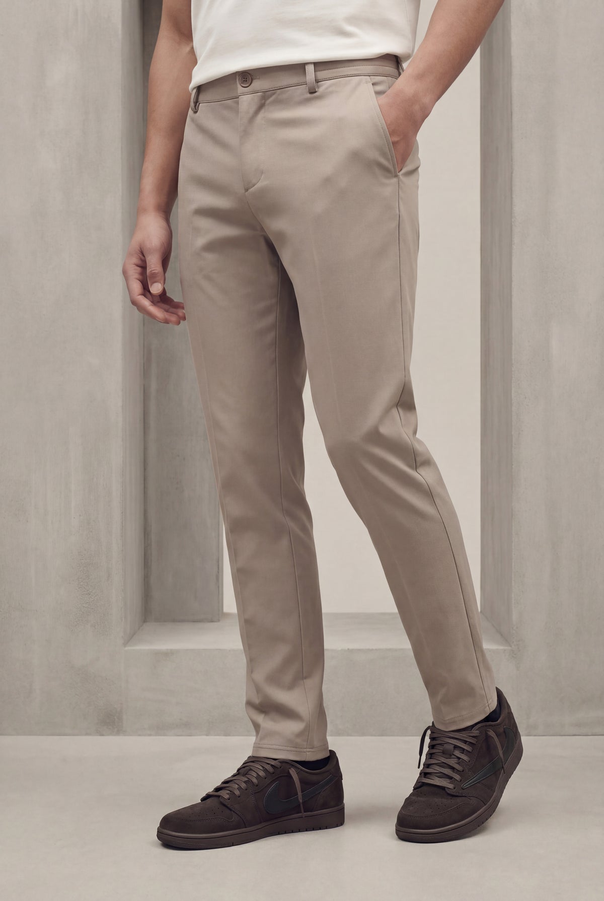 PANTALON SELVÉ TAUPE DÉSERT Selvé Paris