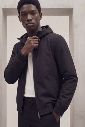ENSEMBLE SELVÉ À CAPUCHE NOIR D'ANILINE Selvé Paris