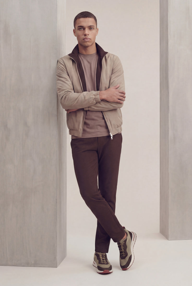 VESTE RÉVERSIBLE CAFÉ ET DÉSERT