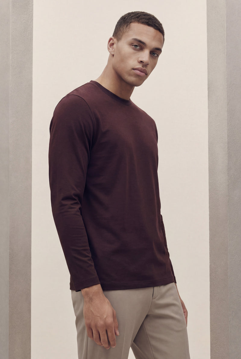 T-SHIRT À MANCHES LONGUES CAFÉ D'HAVANE