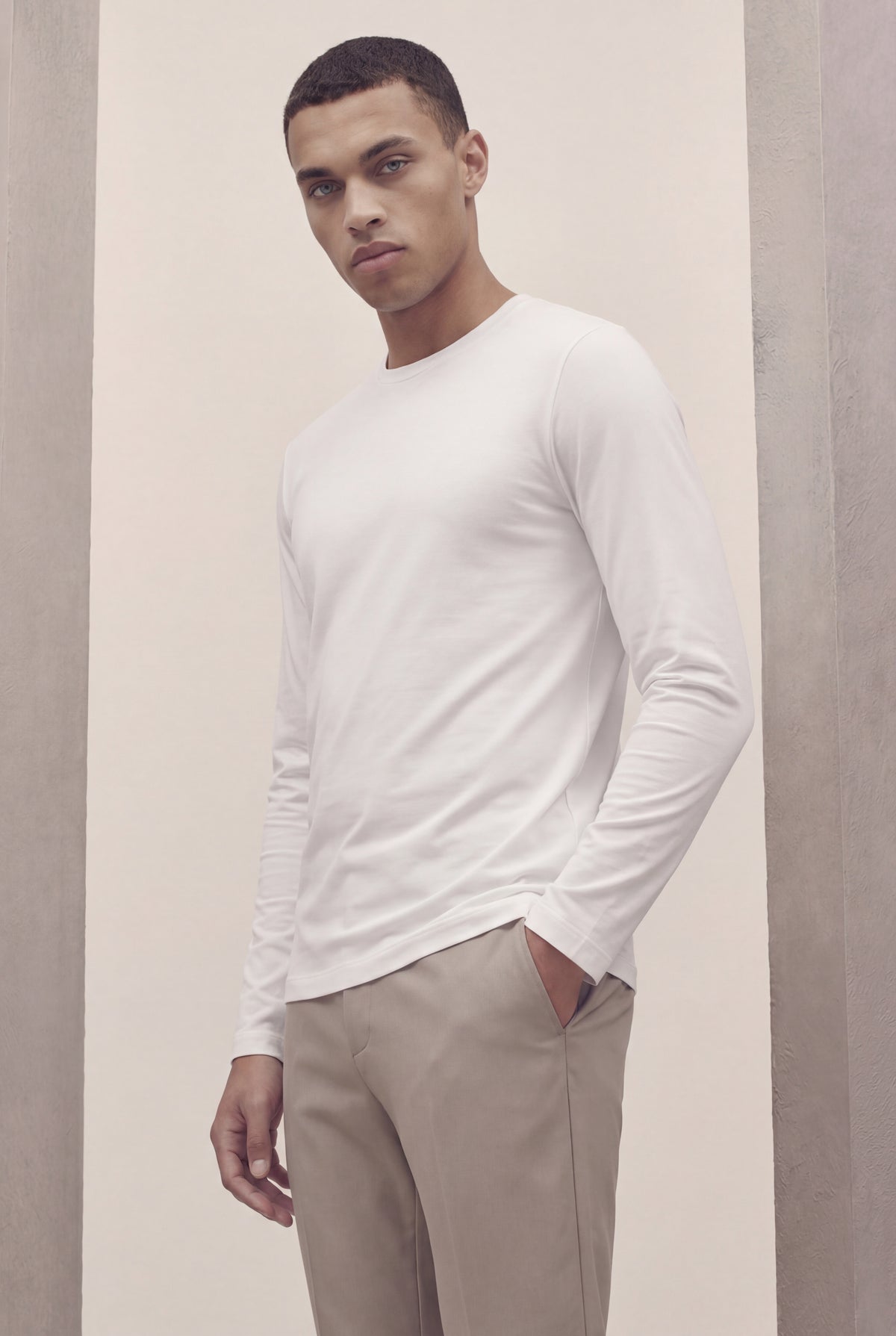 T-SHIRT À MANCHES LONGUES BLANC D'ATELIER Selvé Paris