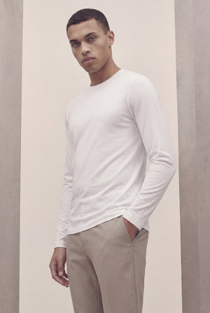 T-SHIRT À MANCHES LONGUES BLANC D'ATELIER Selvé Paris