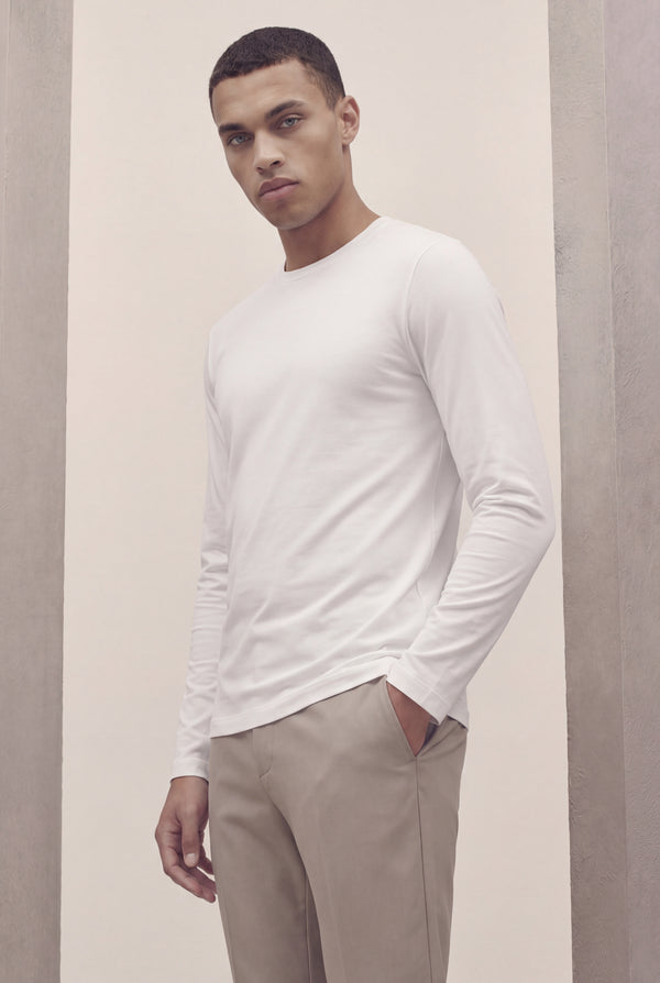 T-SHIRT À MANCHES LONGUES BLANC D'ATELIER Selvé Paris