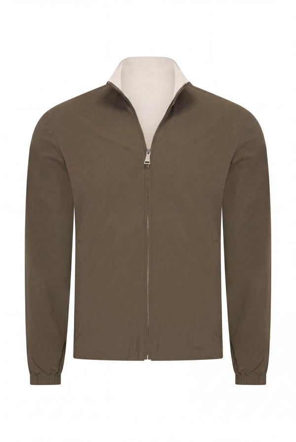 VESTE RÉVERSIBLE PERLE D'OLIVE
