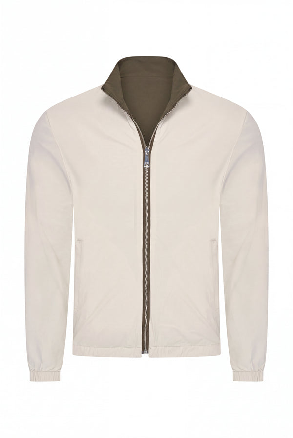 VESTE RÉVERSIBLE PERLE D'OLIVE