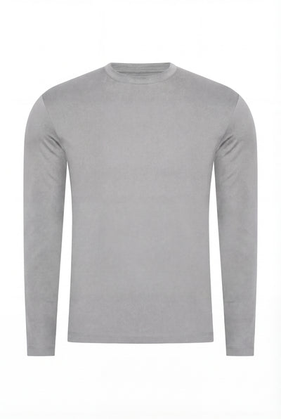 T-SHIRT À MANCHES LONGUES GRIS D'ÉLÉPHANT