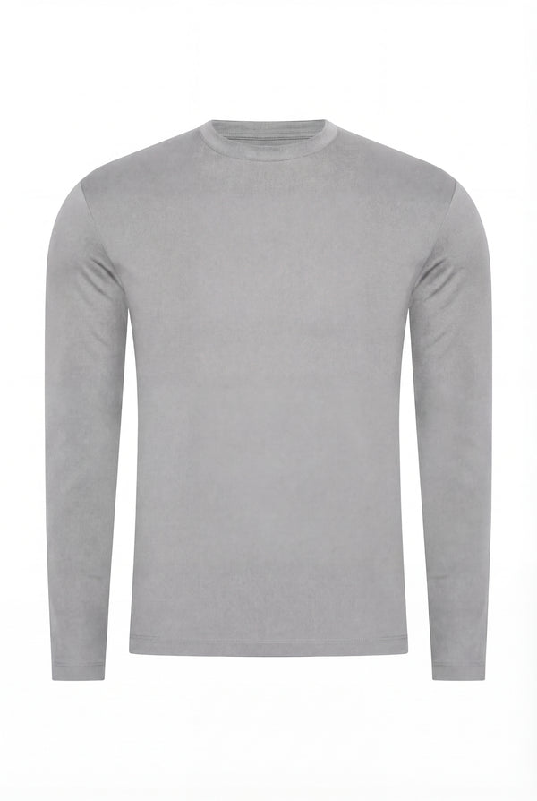 T-SHIRT À MANCHES LONGUES GRIS D'ÉLÉPHANT Selvé Paris