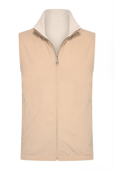 VESTE SANS MANCHE RÉVERSIBLE SABLE D'OPALE