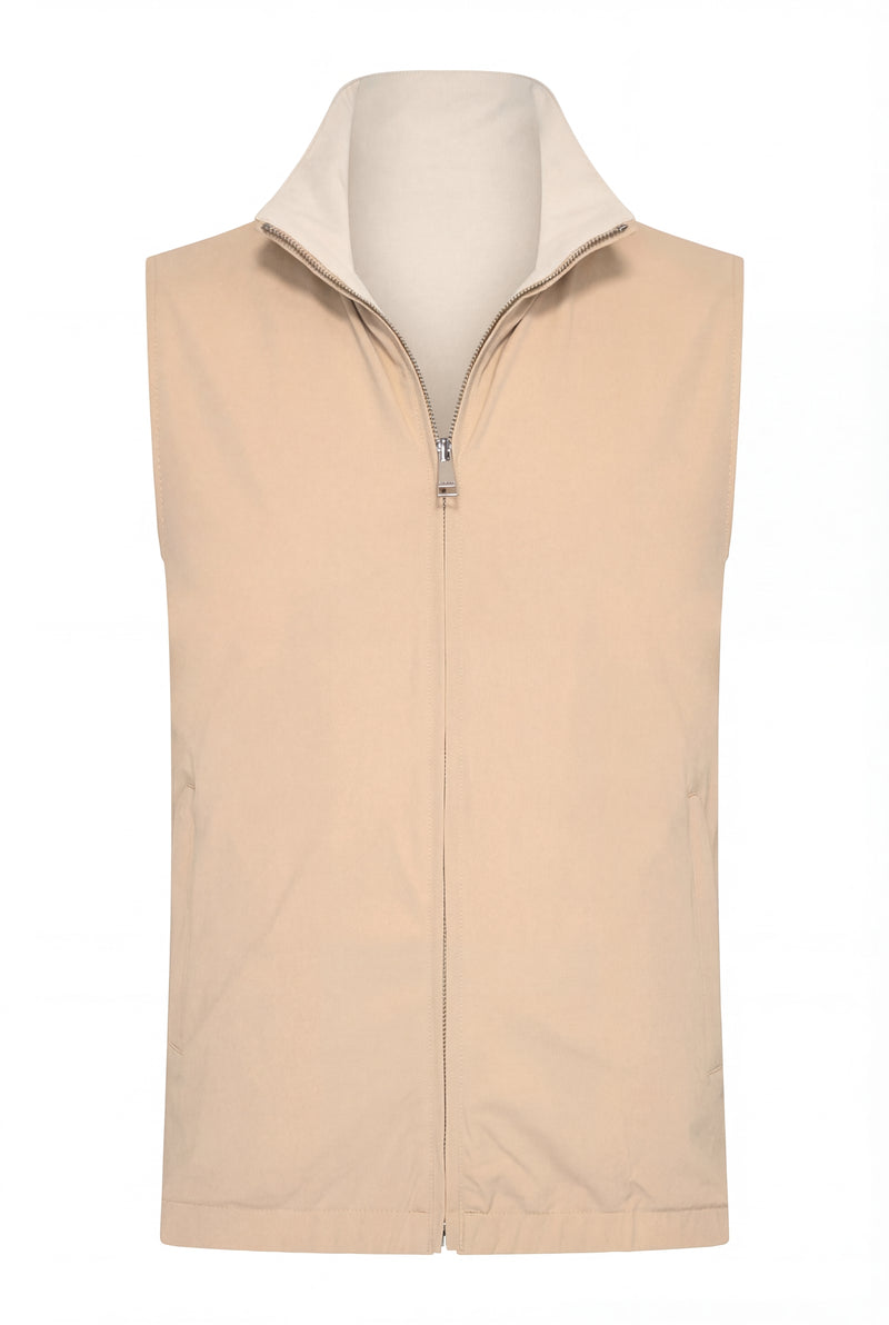 VESTE SANS MANCHE RÉVERSIBLE SABLE D'OPALE