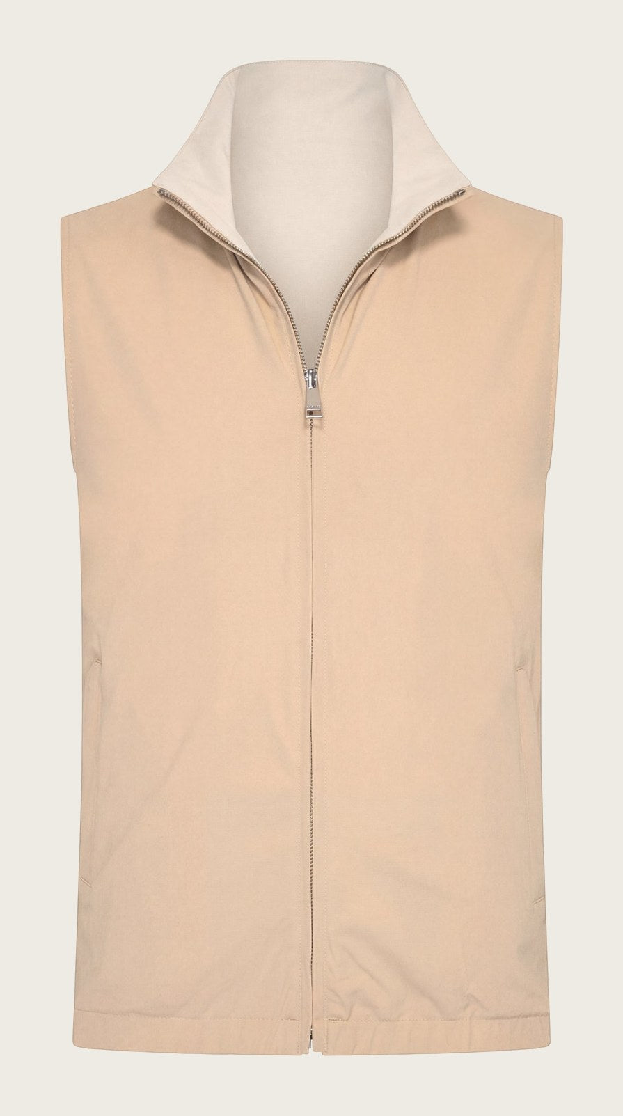 VESTE SANS MANCHE RÉVERSIBLE SABLE D'OPALE Selvé Paris