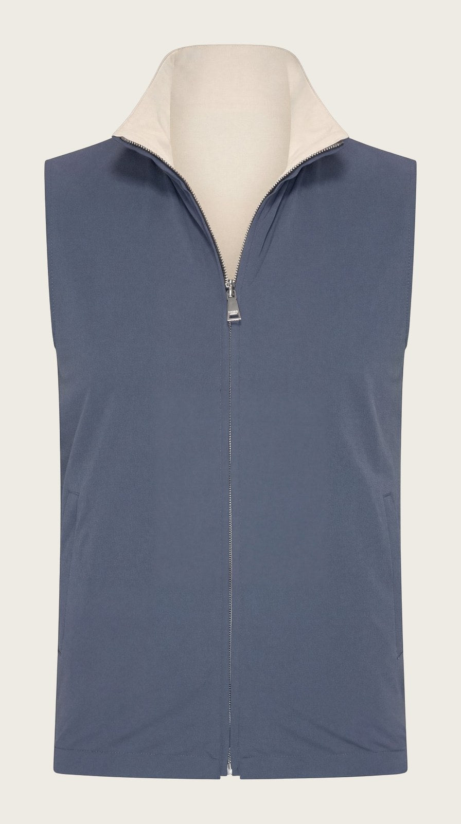 VESTE SANS MANCHE RÉVERSIBLE MINUIT DE PERLE Selvé Paris