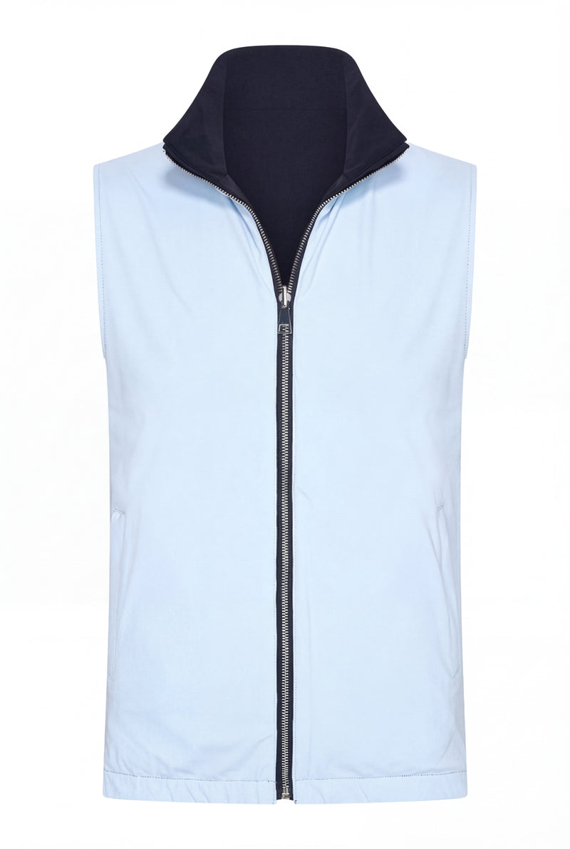 VESTE SANS MANCHE RÉVERSIBLE RIVIERA D'AZUR