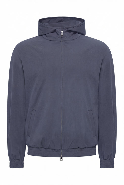 VESTE SELVÉ À CAPUCHE MINUIT D'AZUR