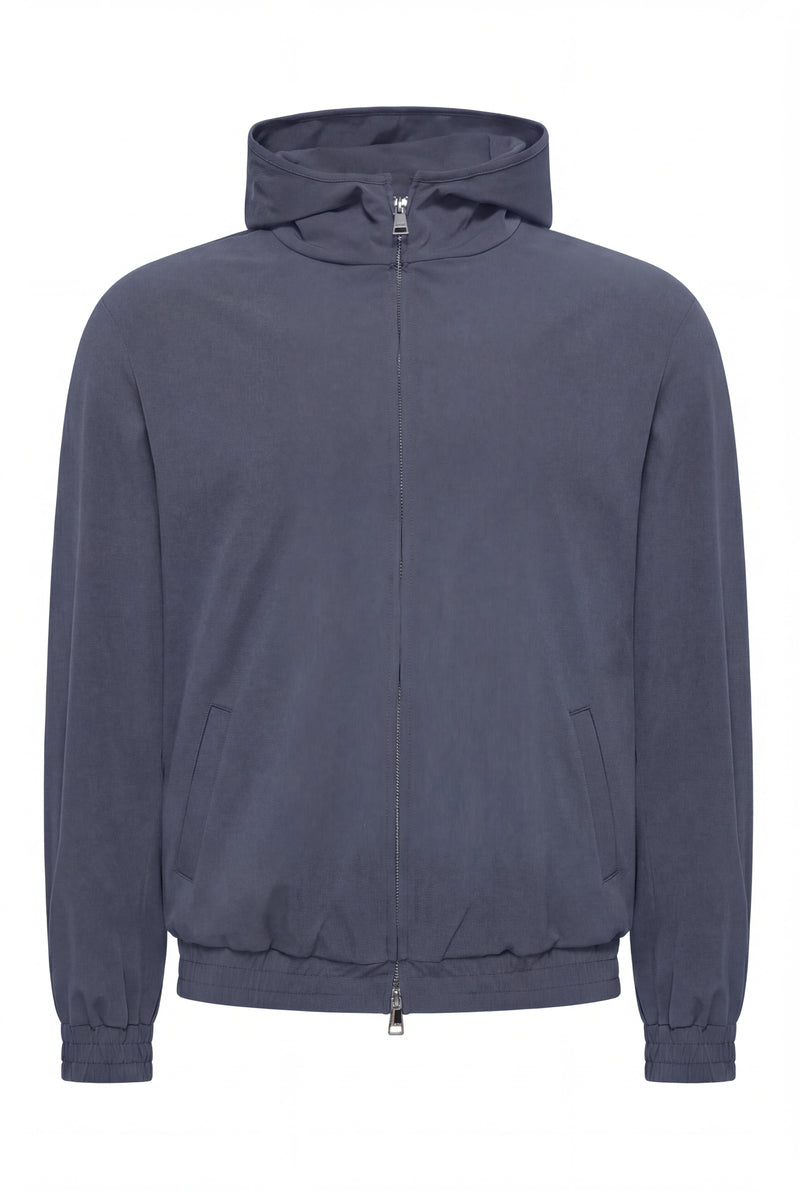 VESTE SELVÉ À CAPUCHE MINUIT D'AZUR