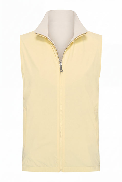 VESTE SANS MANCHE RÉVERSIBLE PERLE DE CANARI