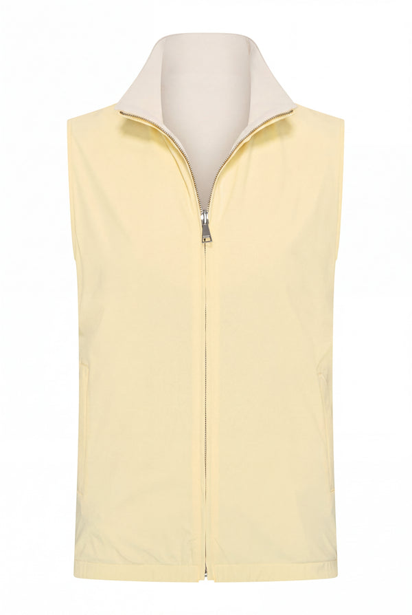 VESTE SANS MANCHE RÉVERSIBLE PERLE DE CANARI