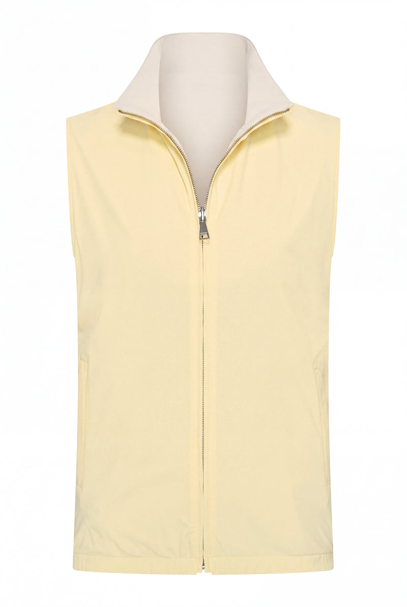 VESTE SANS MANCHE RÉVERSIBLE PERLE DE CANARI