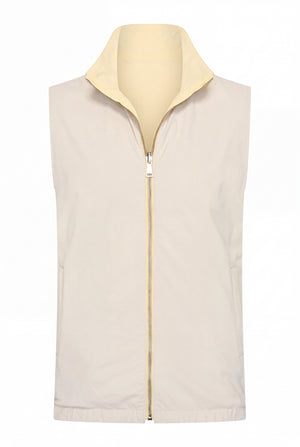 VESTE SANS MANCHE RÉVERSIBLE PERLE DE CANARI