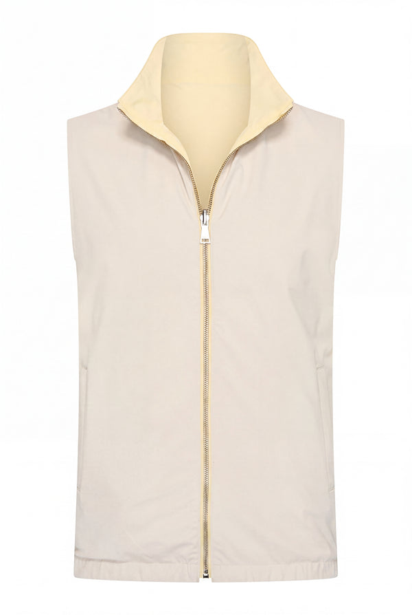 VESTE SANS MANCHE RÉVERSIBLE PERLE DE CANARI