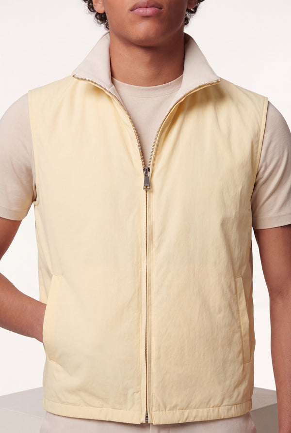 VESTE SANS MANCHE RÉVERSIBLE PERLE DE CANARI