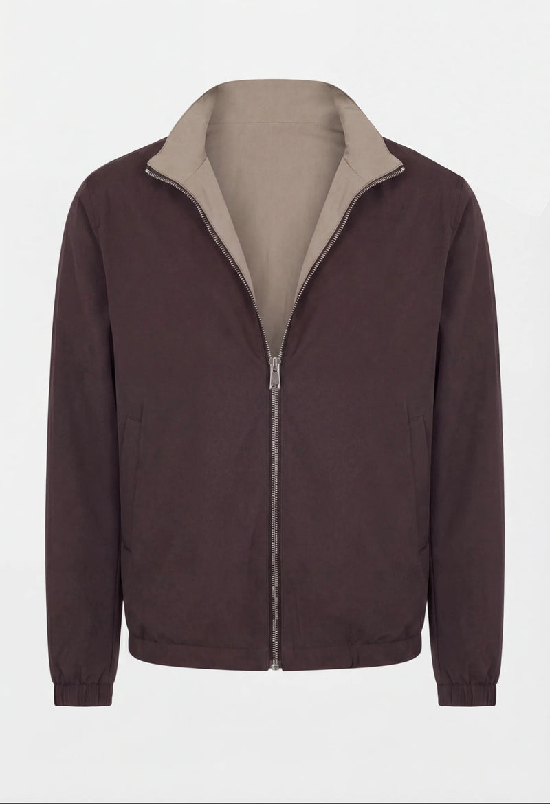 VESTE RÉVERSIBLE CAFÉ ET DÉSERT