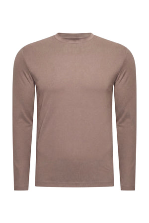 T-SHIRT À MANCHES LONGUES TAUPE DÉSERT Selvé Paris