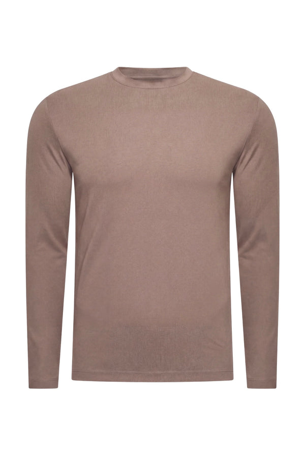 T-SHIRT À MANCHES LONGUES TAUPE DÉSERT Selvé Paris