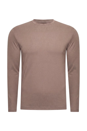 ENSEMBLE SELVÉ RÉVERSIBLE CAFÉ ET DÉSERT (T-SHIRT MANCHES LONGUES)