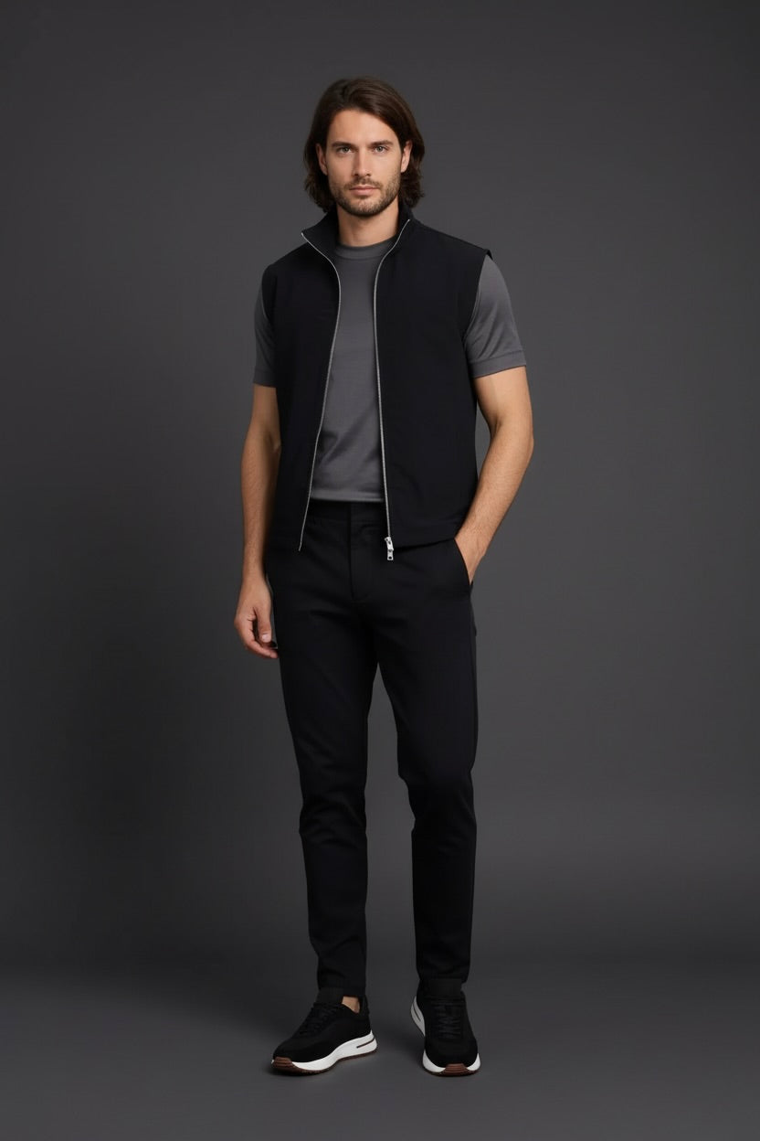 VESTE SANS MANCHE ESSENTIEL NOIR Selvé Paris